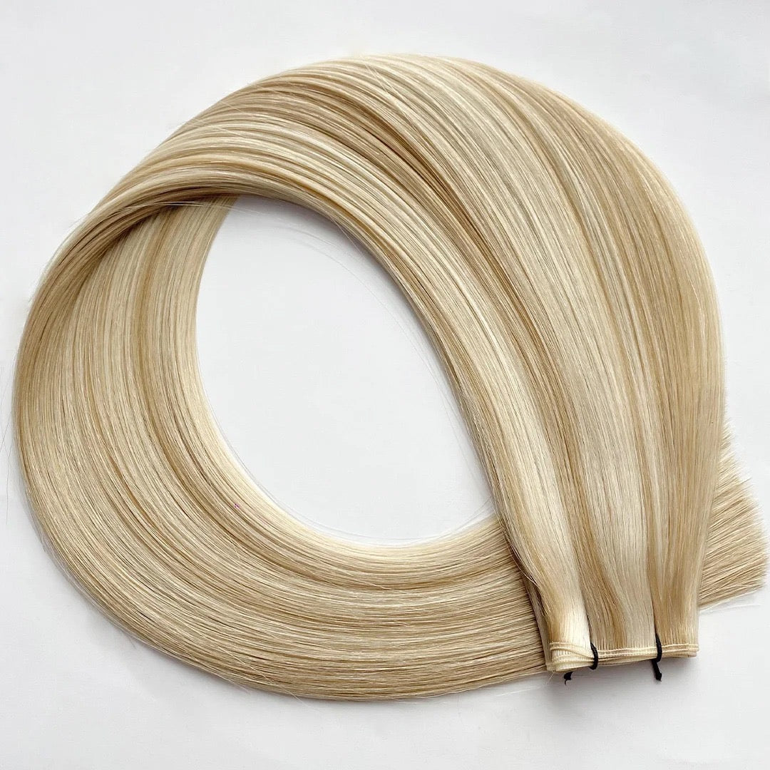 Chloe (Golden Blonde and Bright Blonde)- Reinforced Handtied Weft