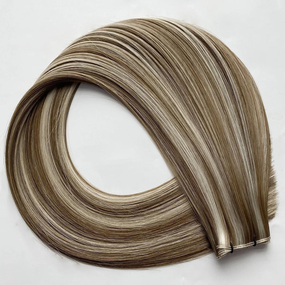 Mckenzie (Warm Blonde and Carmel) - Reinforced Handtied Weft