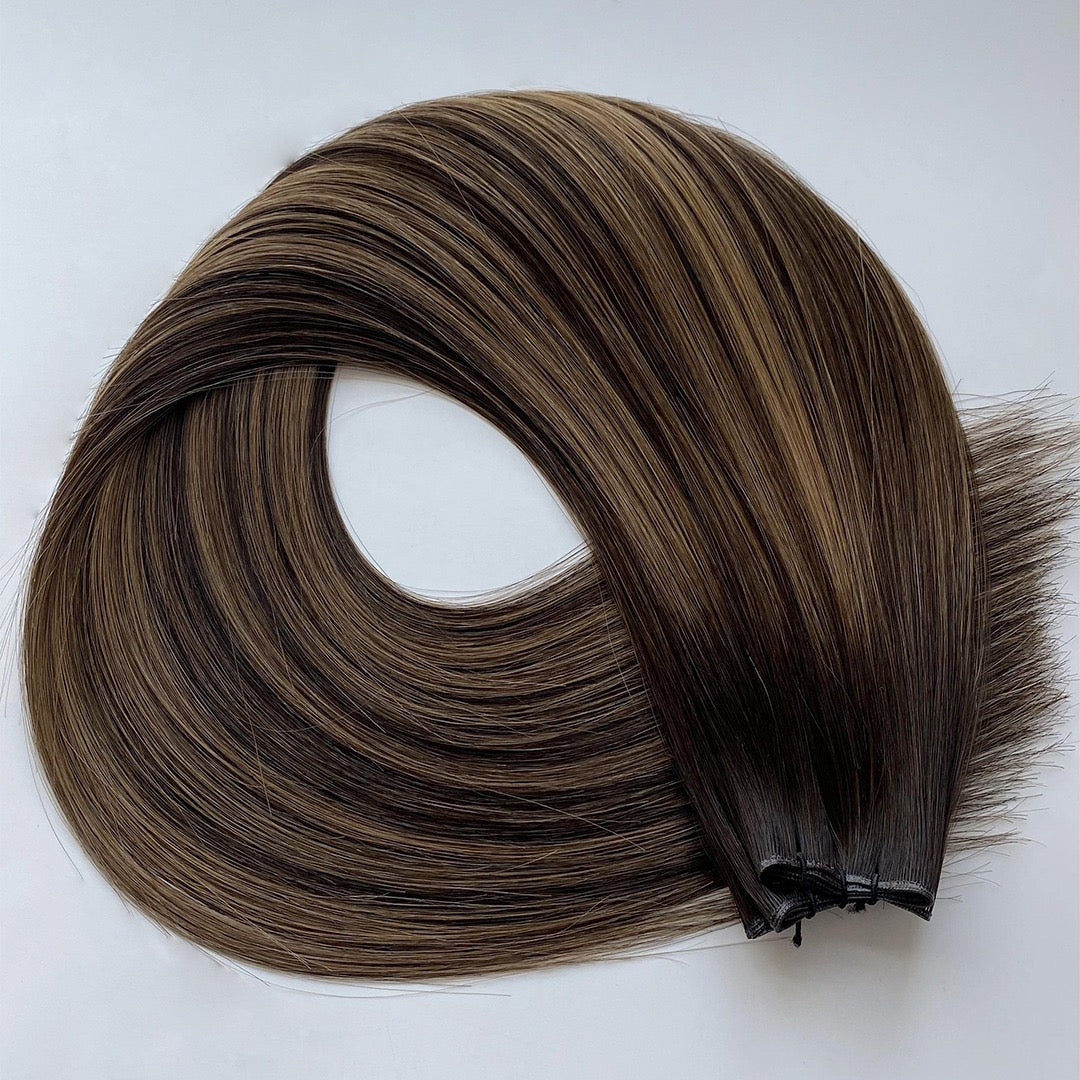 Nina (Dark Brown and Warm Brown)- Reinforced Handtied Weft